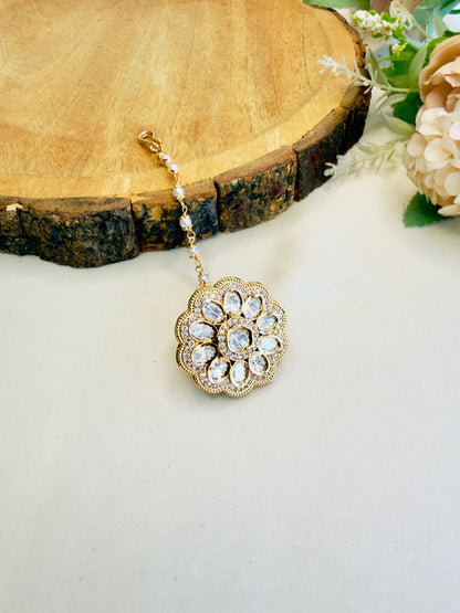 Flower Design Kundan Borla