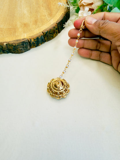 Flower Design Kundan Borla