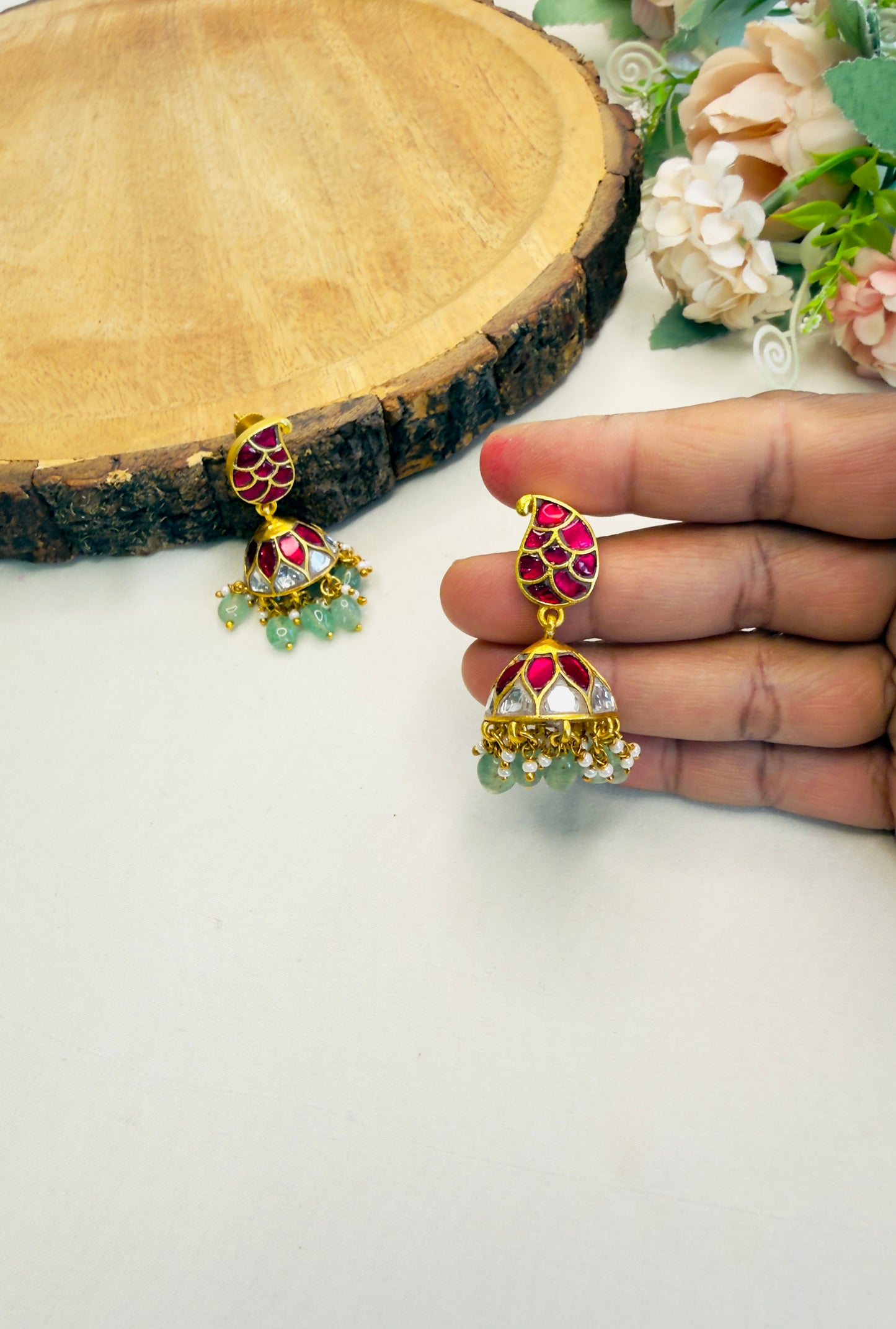 Mango Design Jhumka Earrings