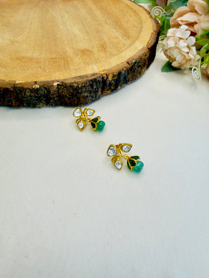 Moissanite Jadau Studs earrings