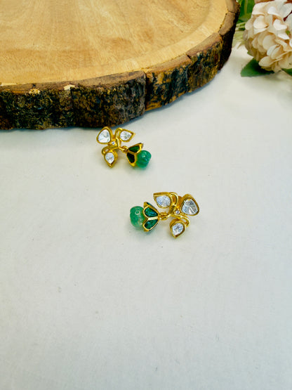 Moissanite Jadau Studs earrings