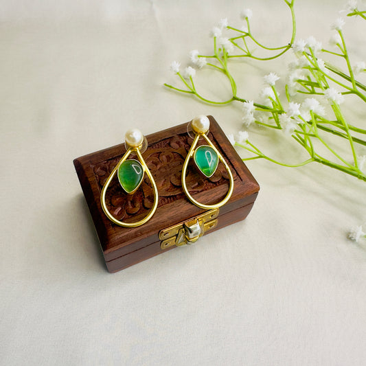 Single Stone Designer Earrings