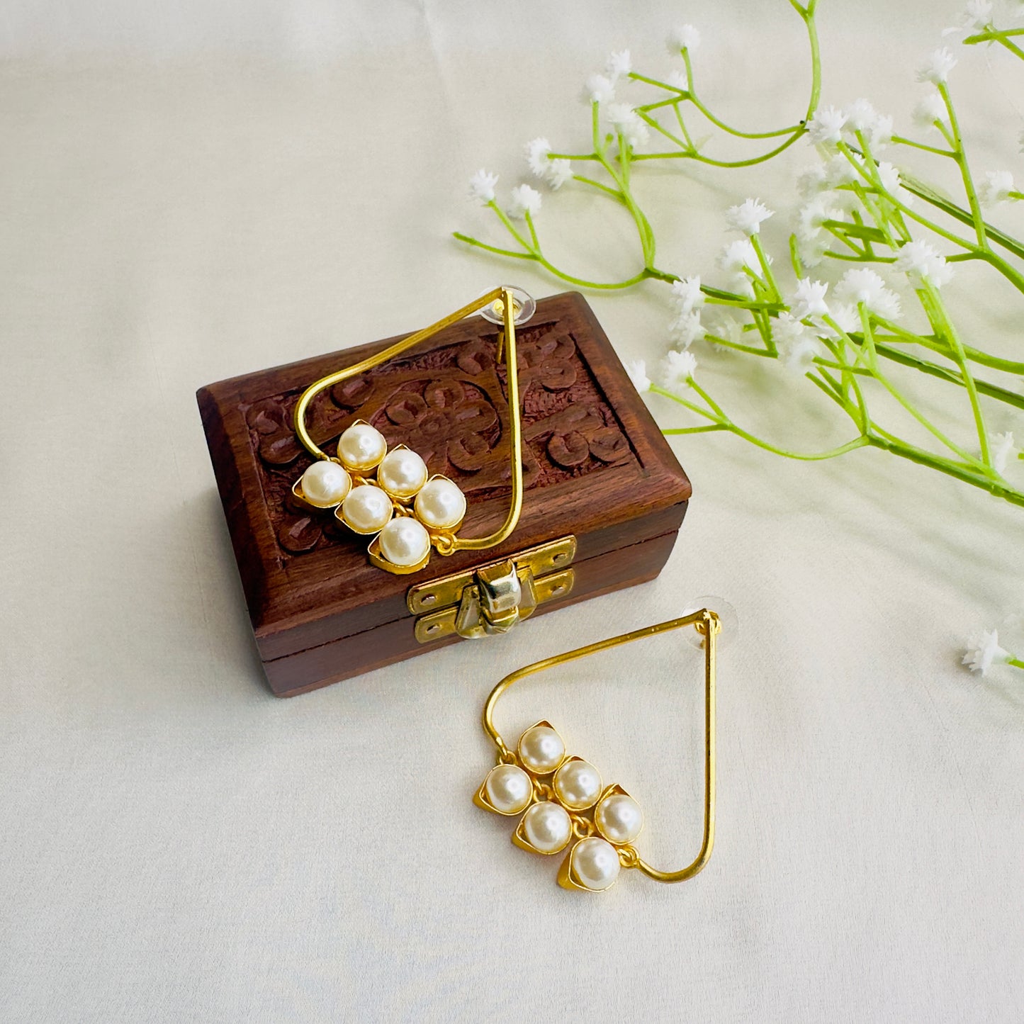 Six Pearl Earrings