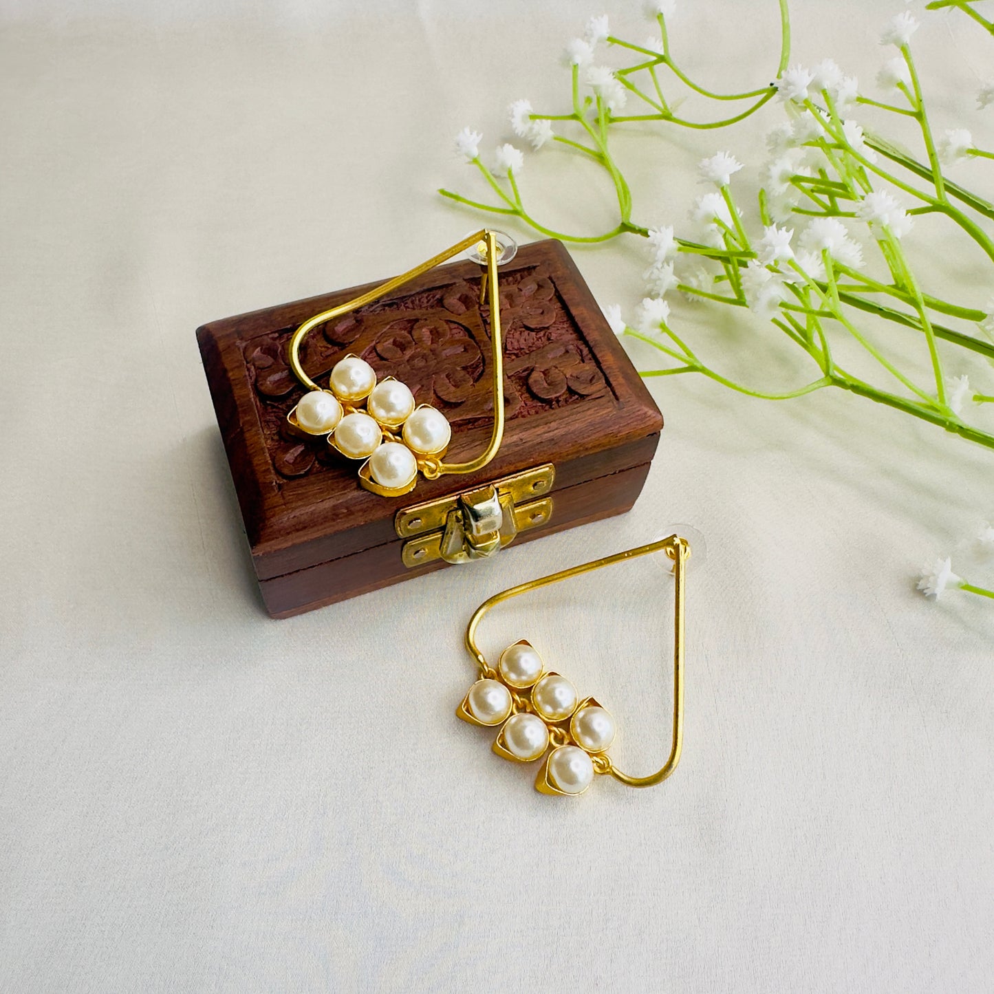 Six Pearl Earrings