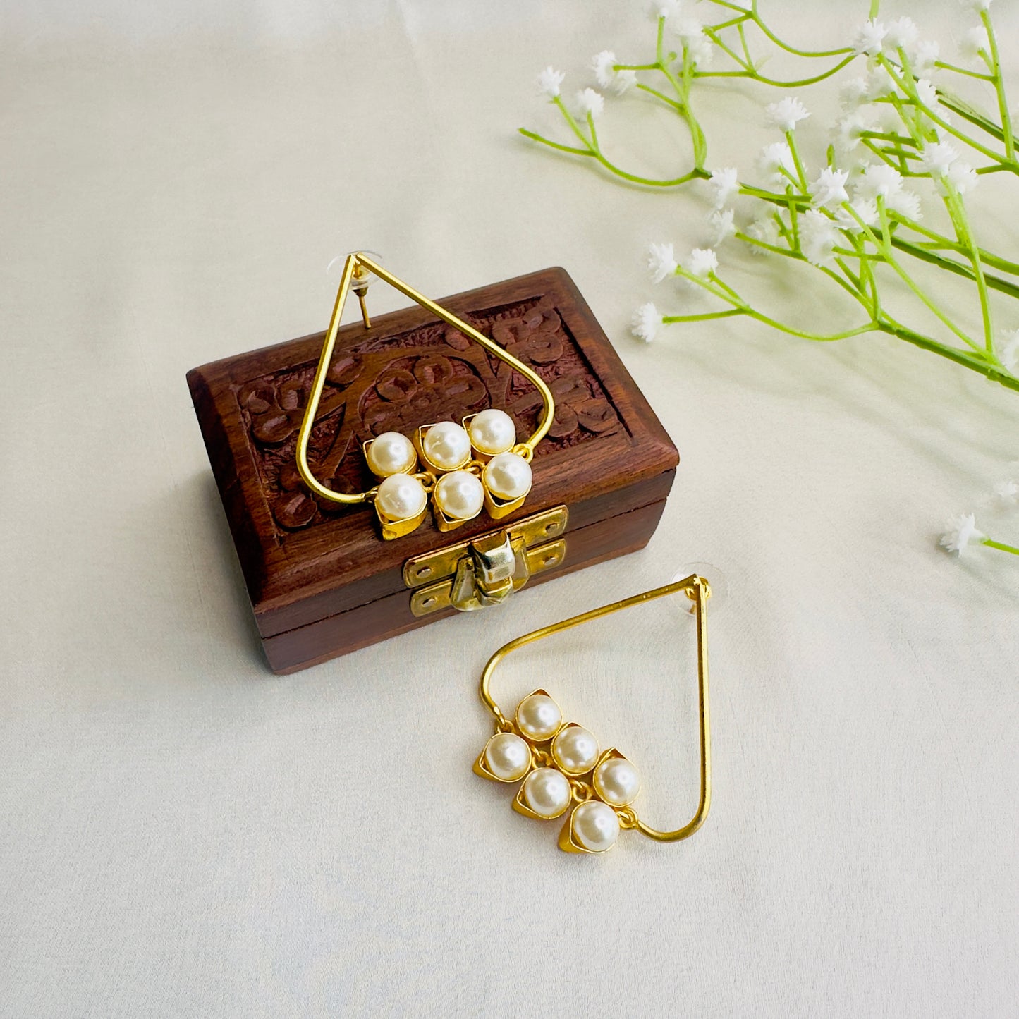 Six Pearl Earrings