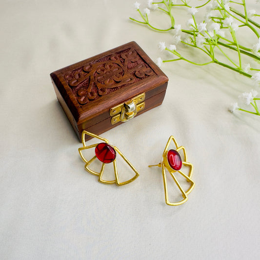 Half Flower design Earrings