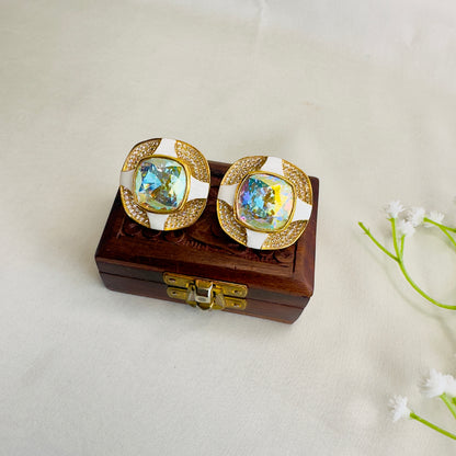 Rainbow Swarovski Stud Earrings