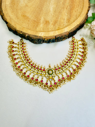 South Jadau Multicolor Necklace Set