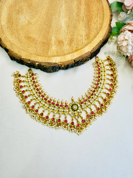 South Jadau Multicolor Necklace Set