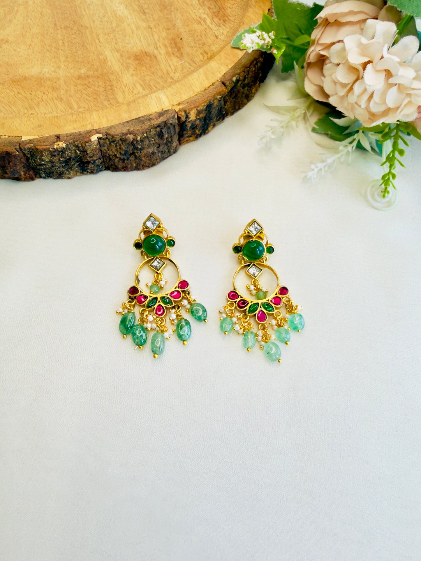 Jadau Chand bali Earrings