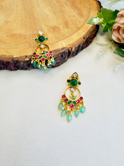 Jadau Chand bali Earrings