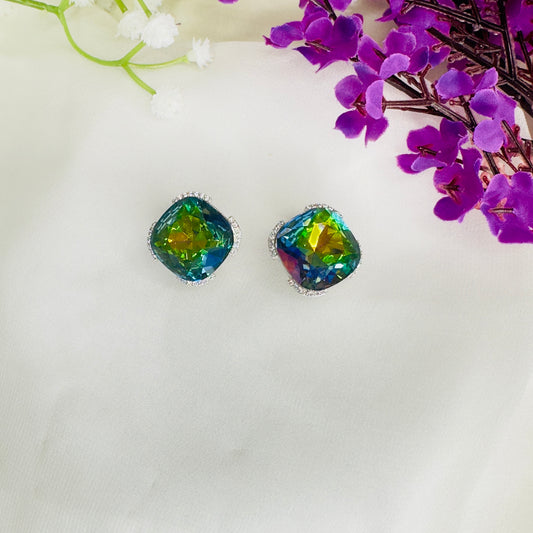 Multicolor Swarovski Stud Earrings