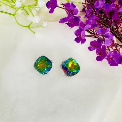 Multicolor Swarovski Stud Earrings