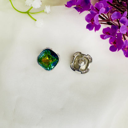 Multicolor Swarovski Stud Earrings