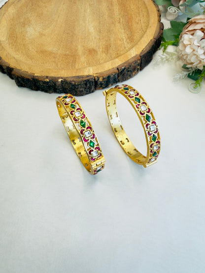 Jadau Multicolor Bangles