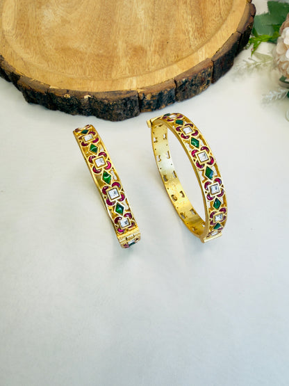 Jadau Multicolor Bangles