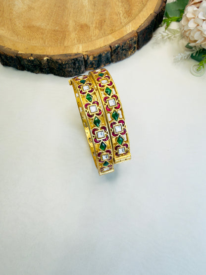Jadau Multicolor Bangles