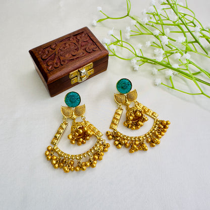 Carving stone Earrings