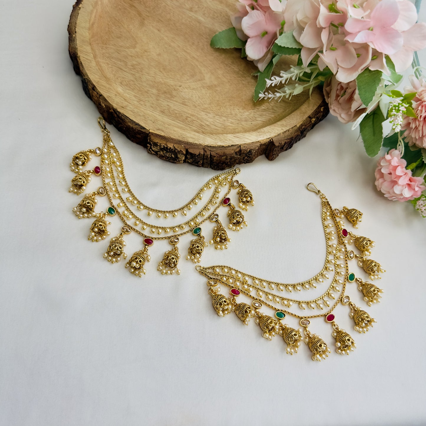 Small Jhumki Ear chains