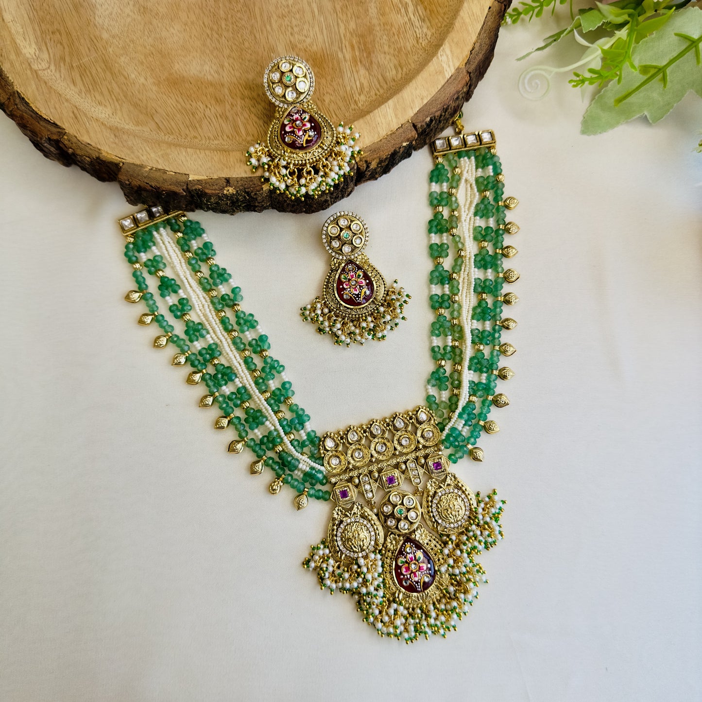 Heritage Rajwadi Necklace Set
