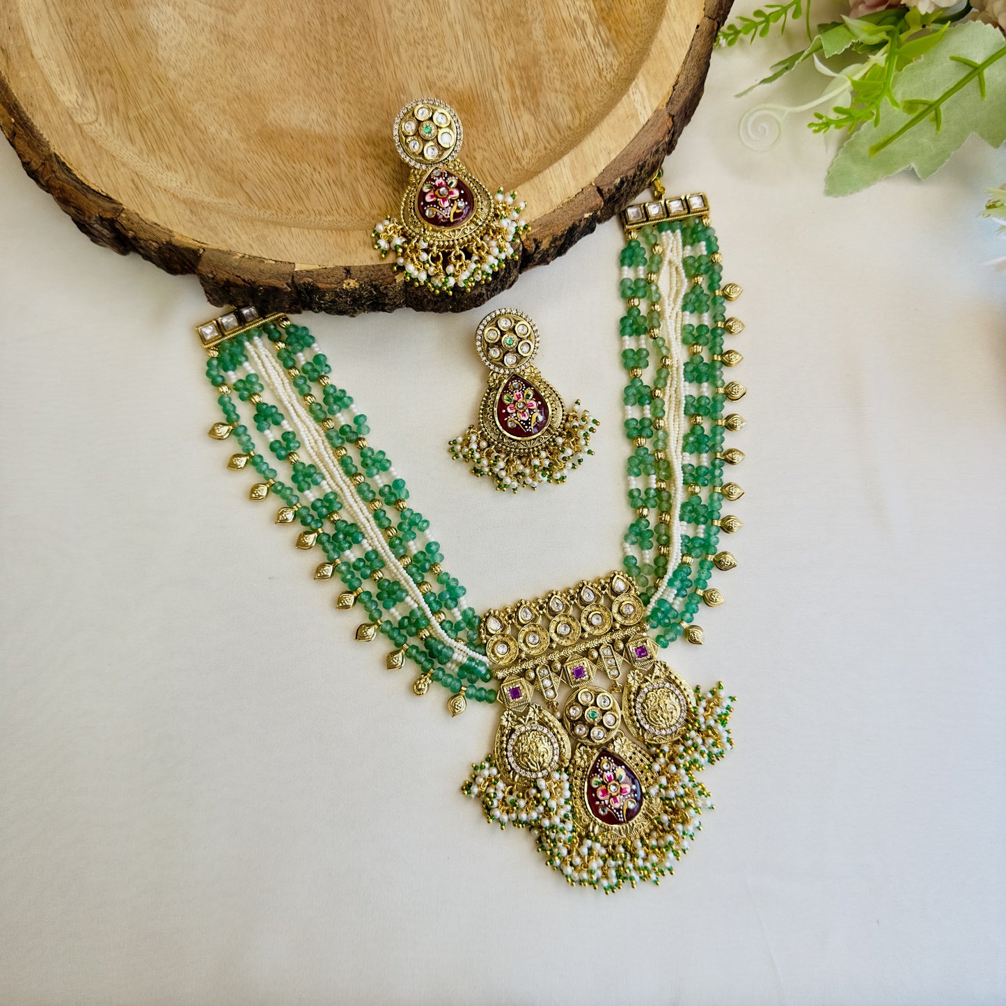 Heritage Rajwadi Necklace Set