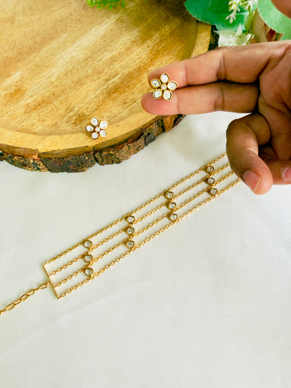 Sleek Moissanite Choker Set