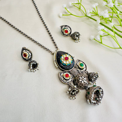 Three Jhumki Necklace set