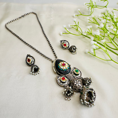 Three Jhumki Necklace set