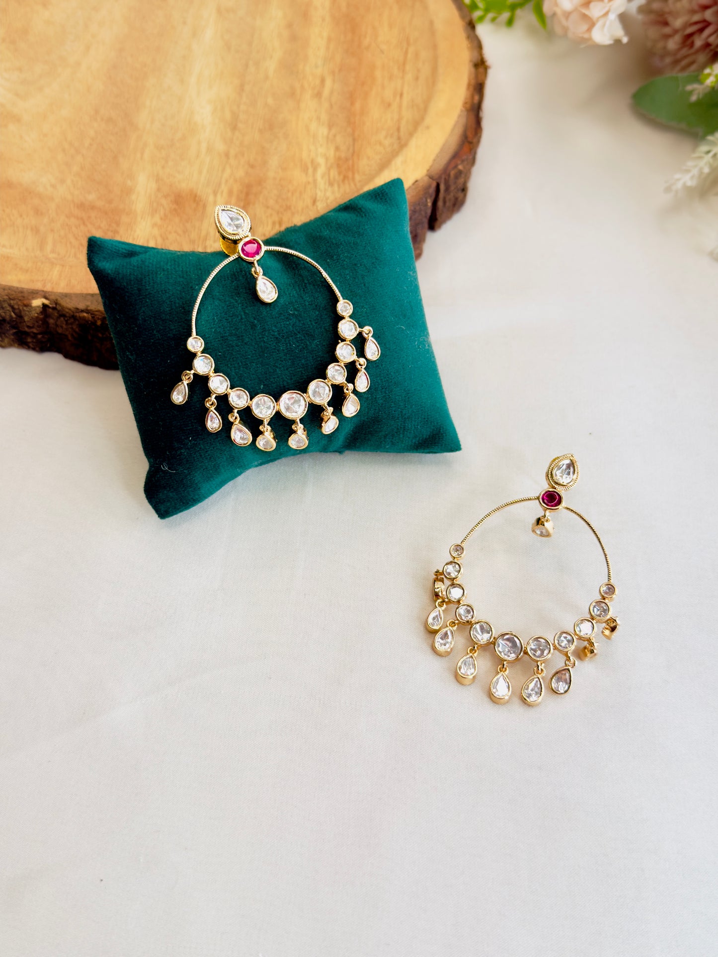 Moissanite Chand Bali