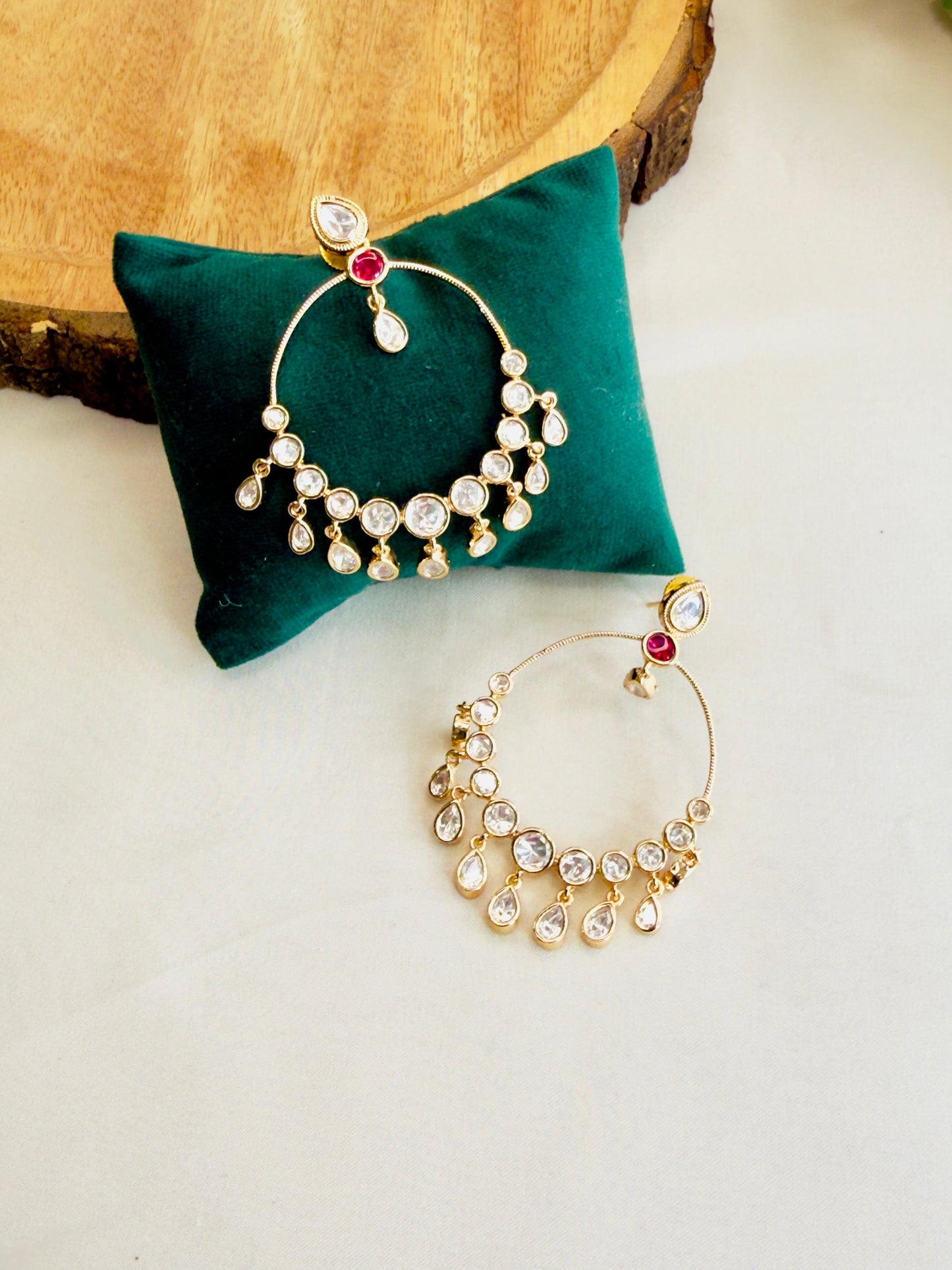 Moissanite Chand Bali