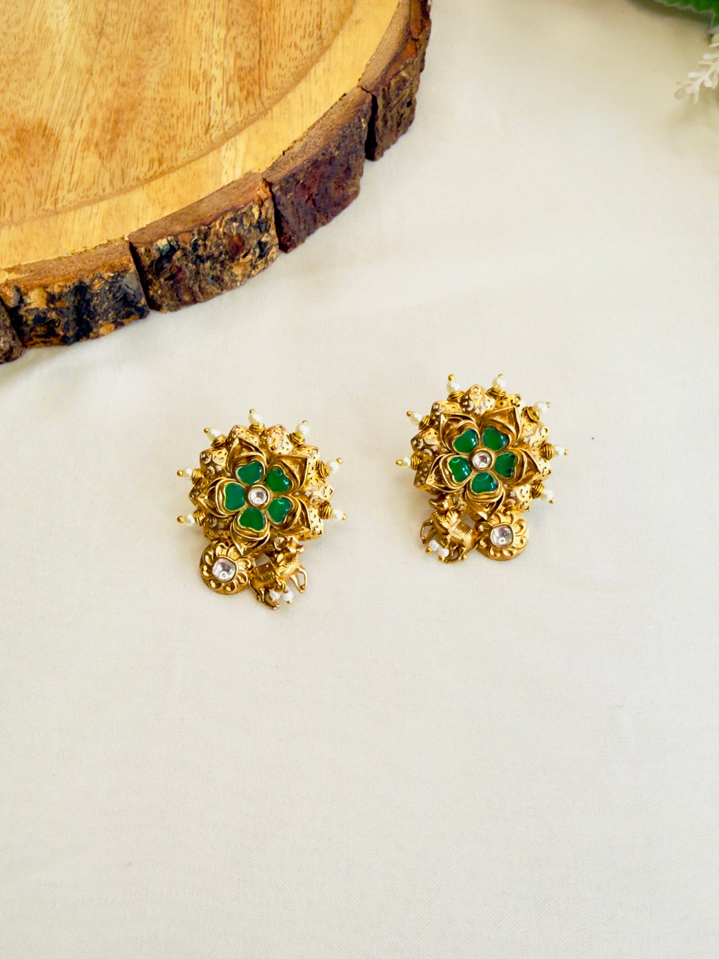 Cow Motif Studs Earrings