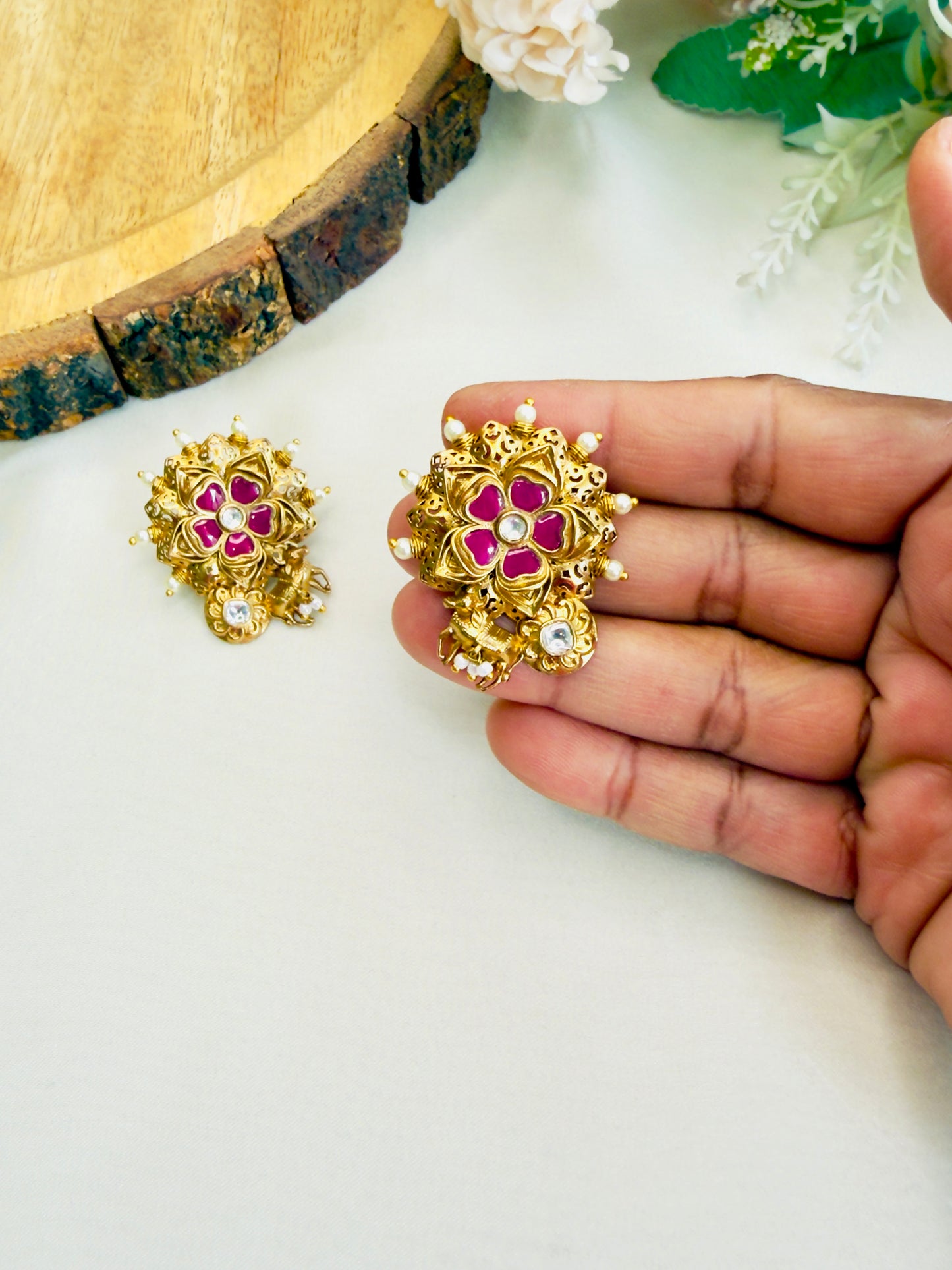 Cow Motif Studs Earrings