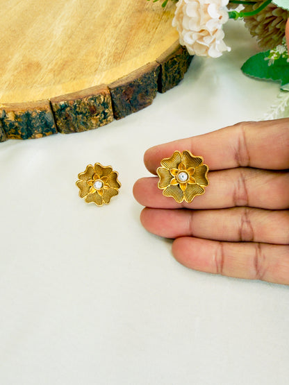 Flower Design Studs Earring