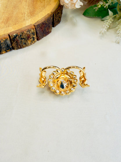 Bird Motif Meenakari Ring