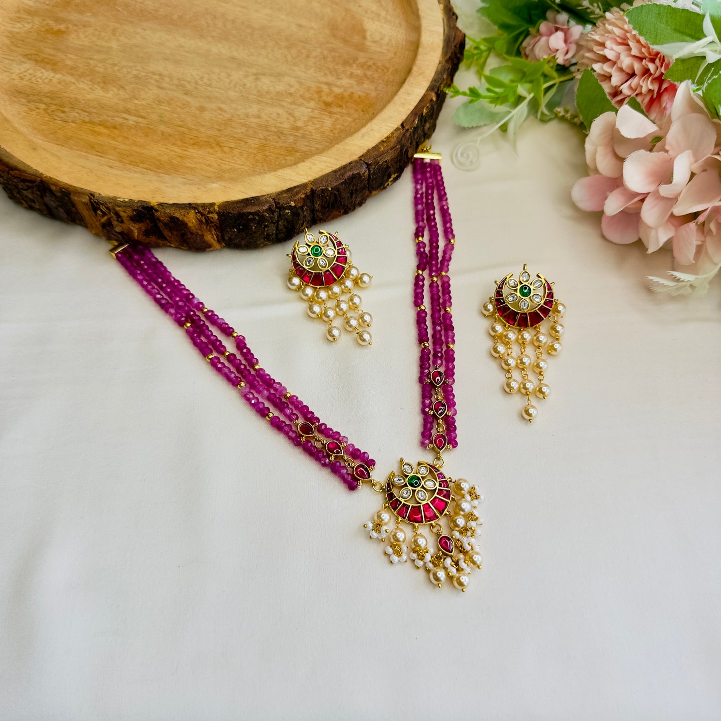 Chandbali Jadau Necklace Set