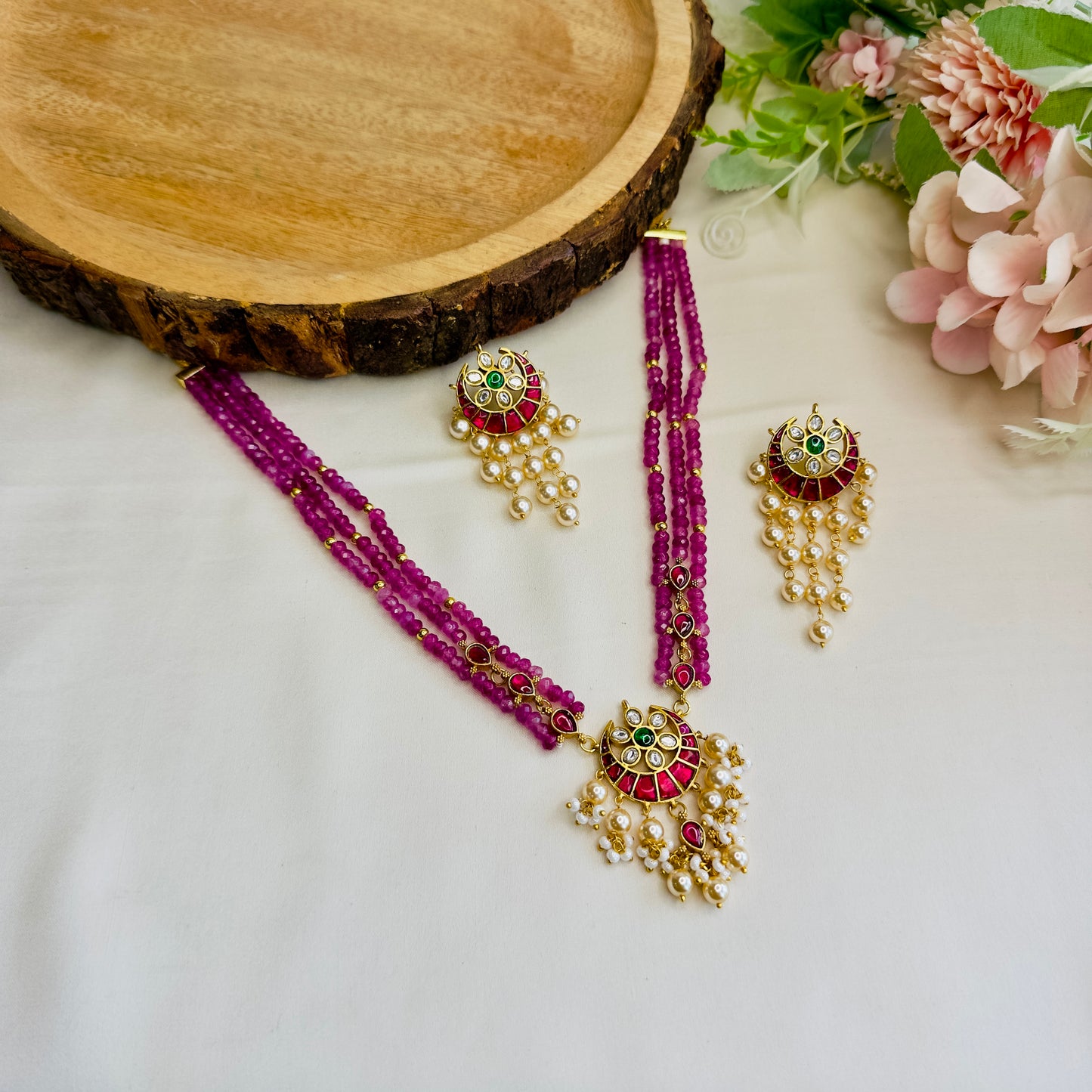 Chandbali Jadau Necklace Set
