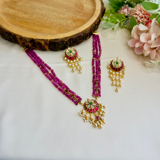 Chandbali Jadau Necklace Set
