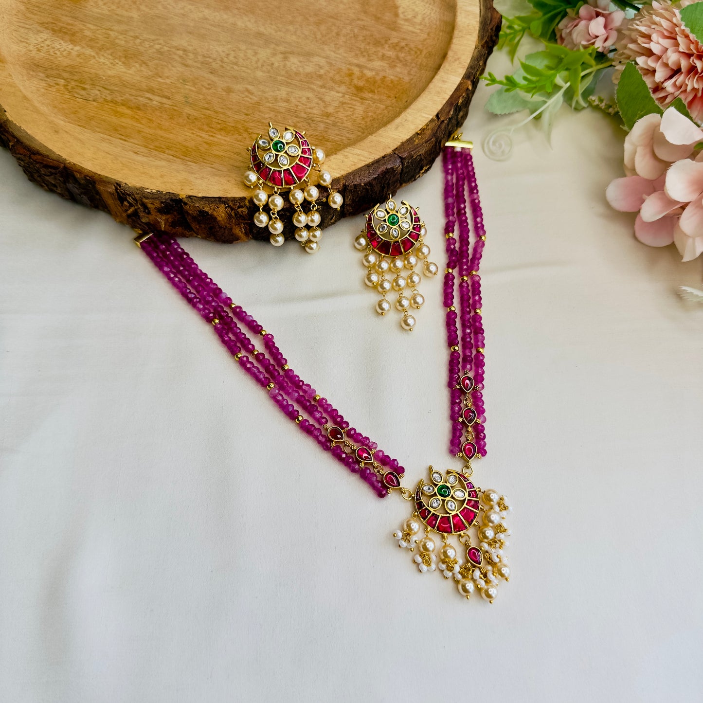 Chandbali Jadau Necklace Set