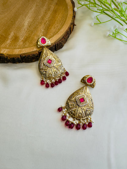 Leaf shape beautiful Silver Replica Dangler