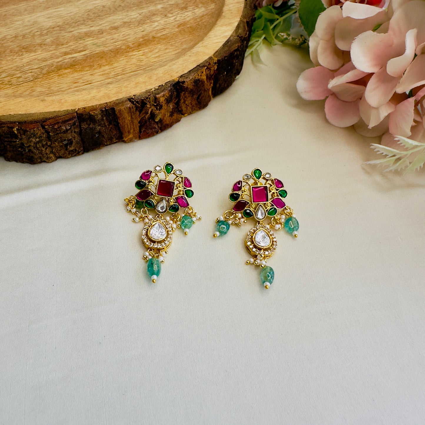 Jadau Pendant Hasli Set
