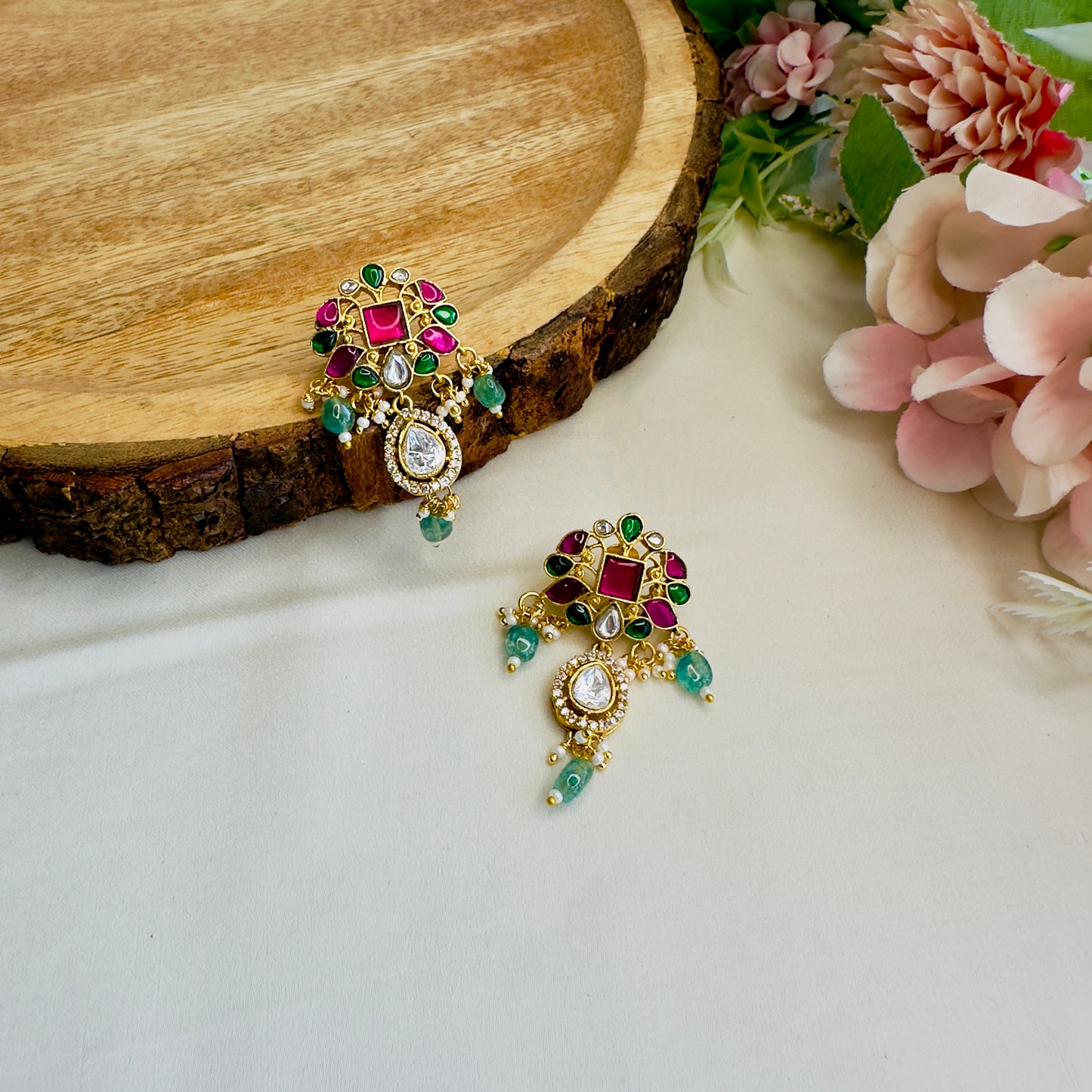 Jadau Pendant Hasli Set