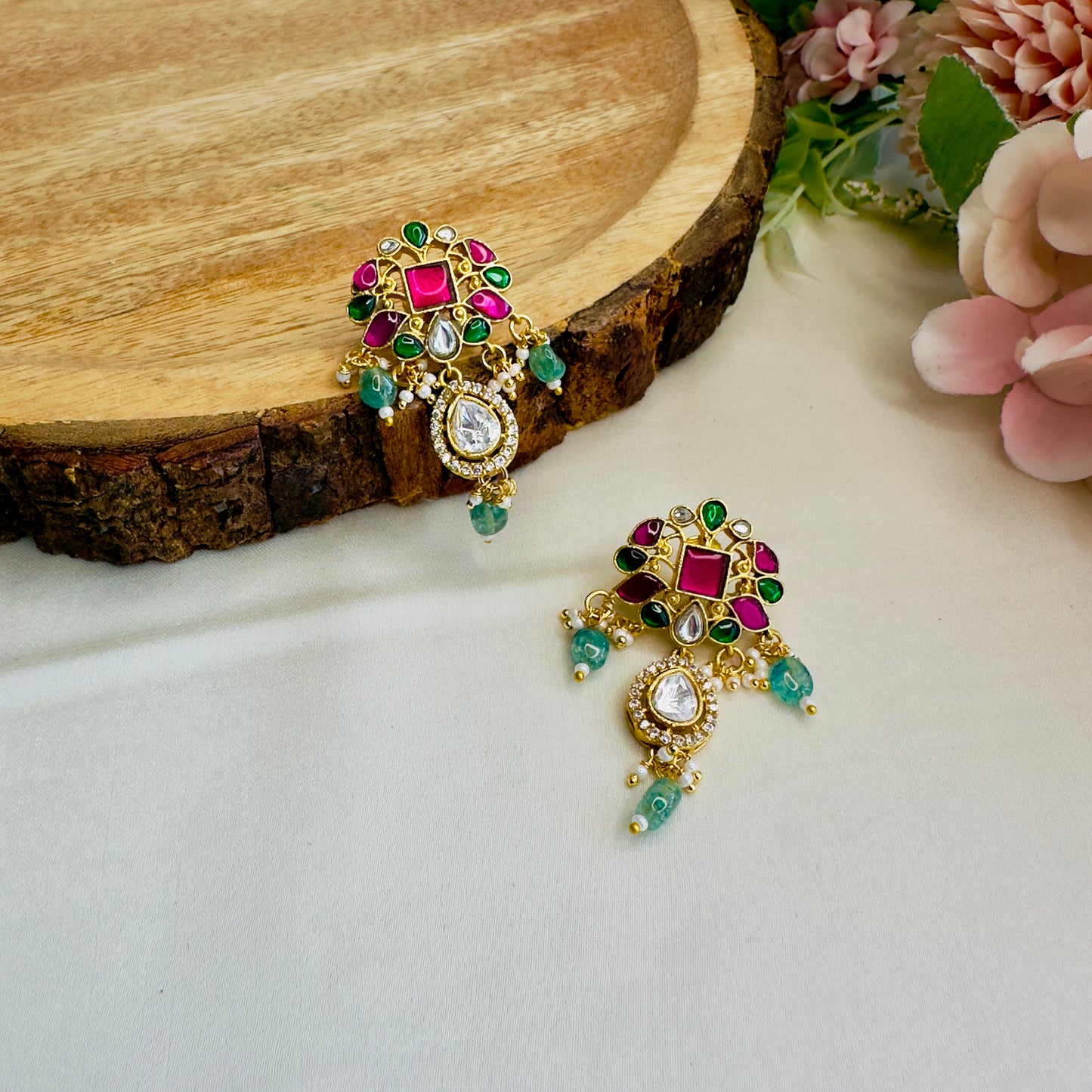 Jadau Pendant Hasli Set