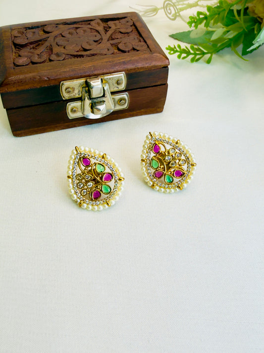 Kempu Stud Earrings
