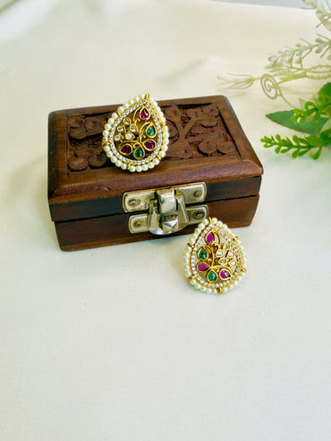 Kempu Stud Earrings