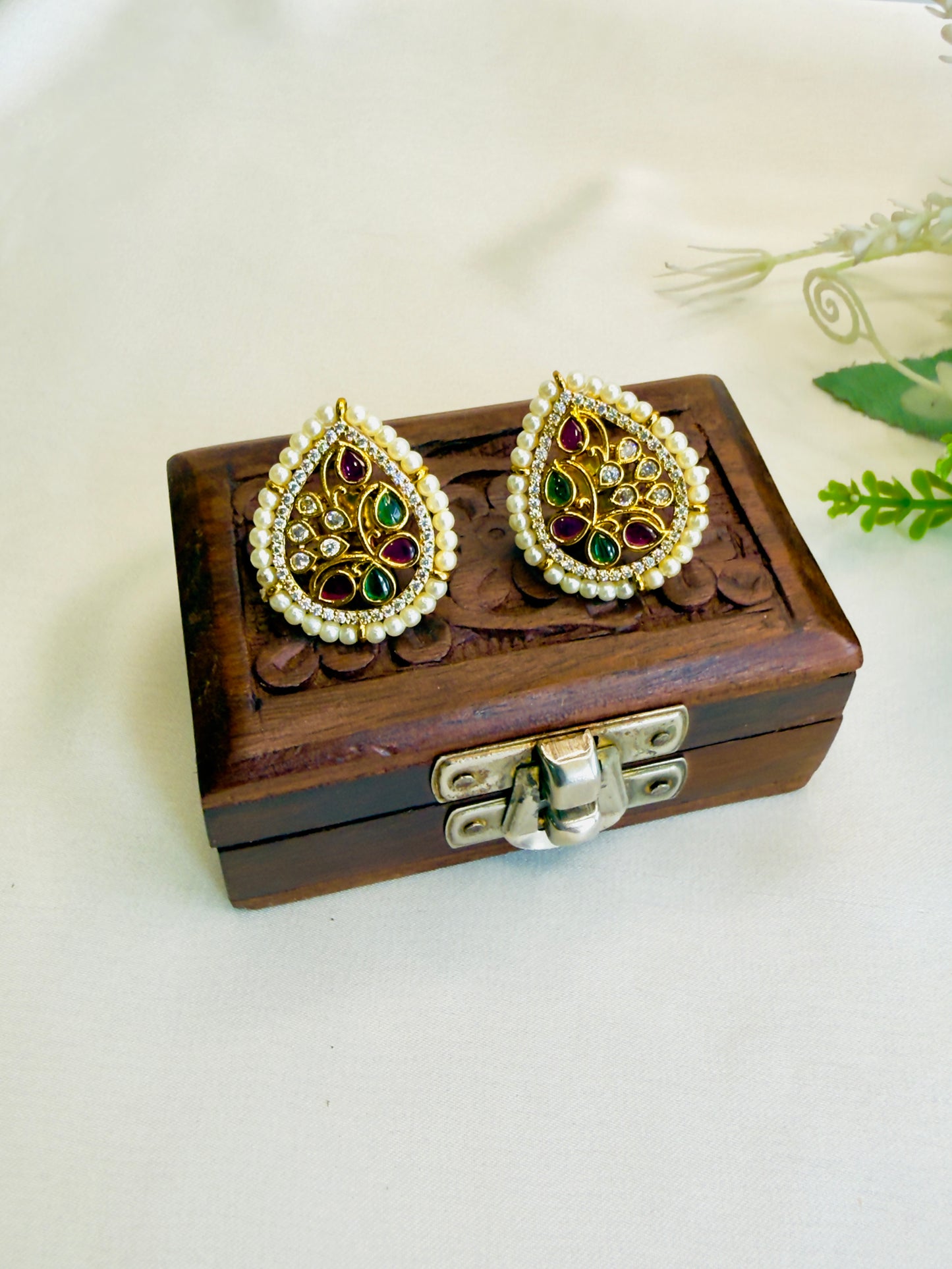 Kempu Stud Earrings