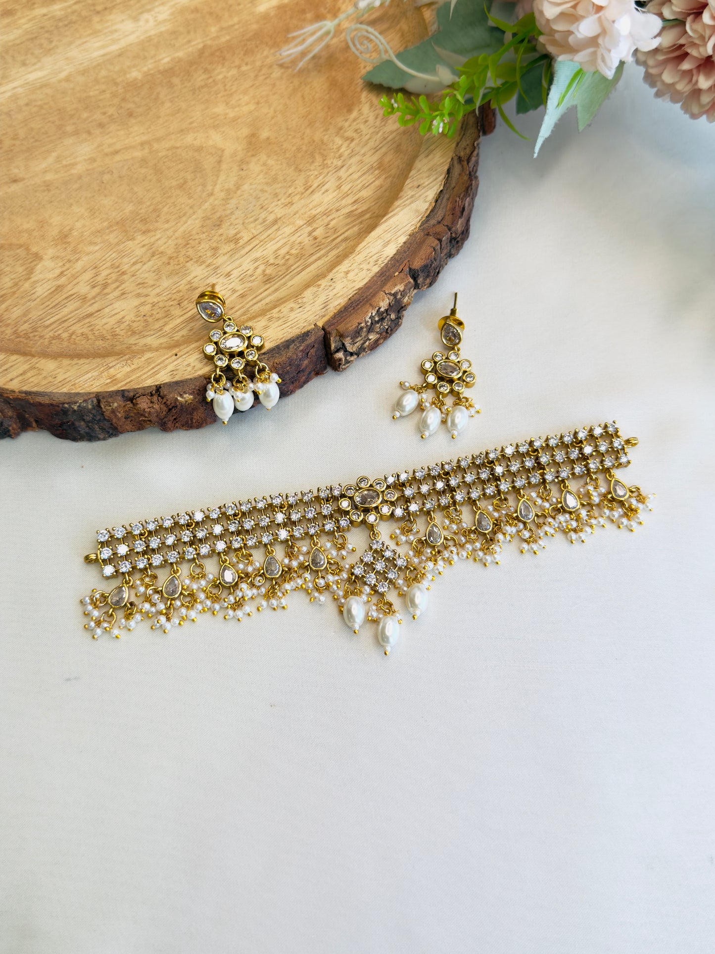 Beautiful AD Jadau Choker Set