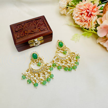 Chand Bali Kundan Earrings