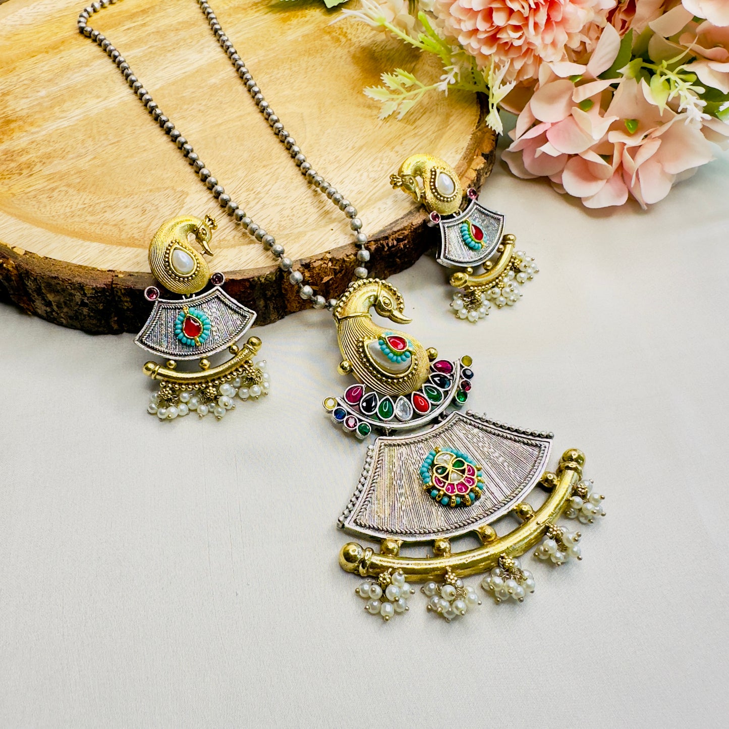 Peacock Necklace set