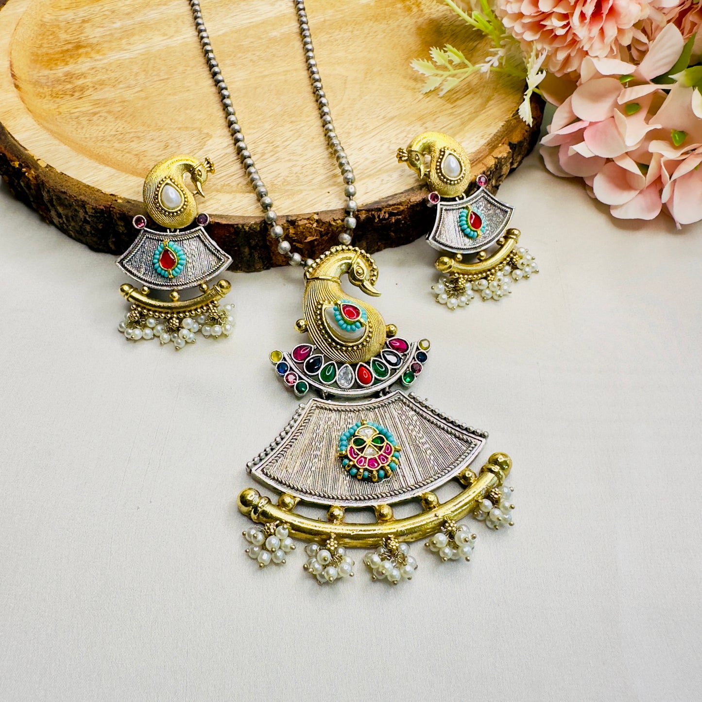 Peacock Necklace set