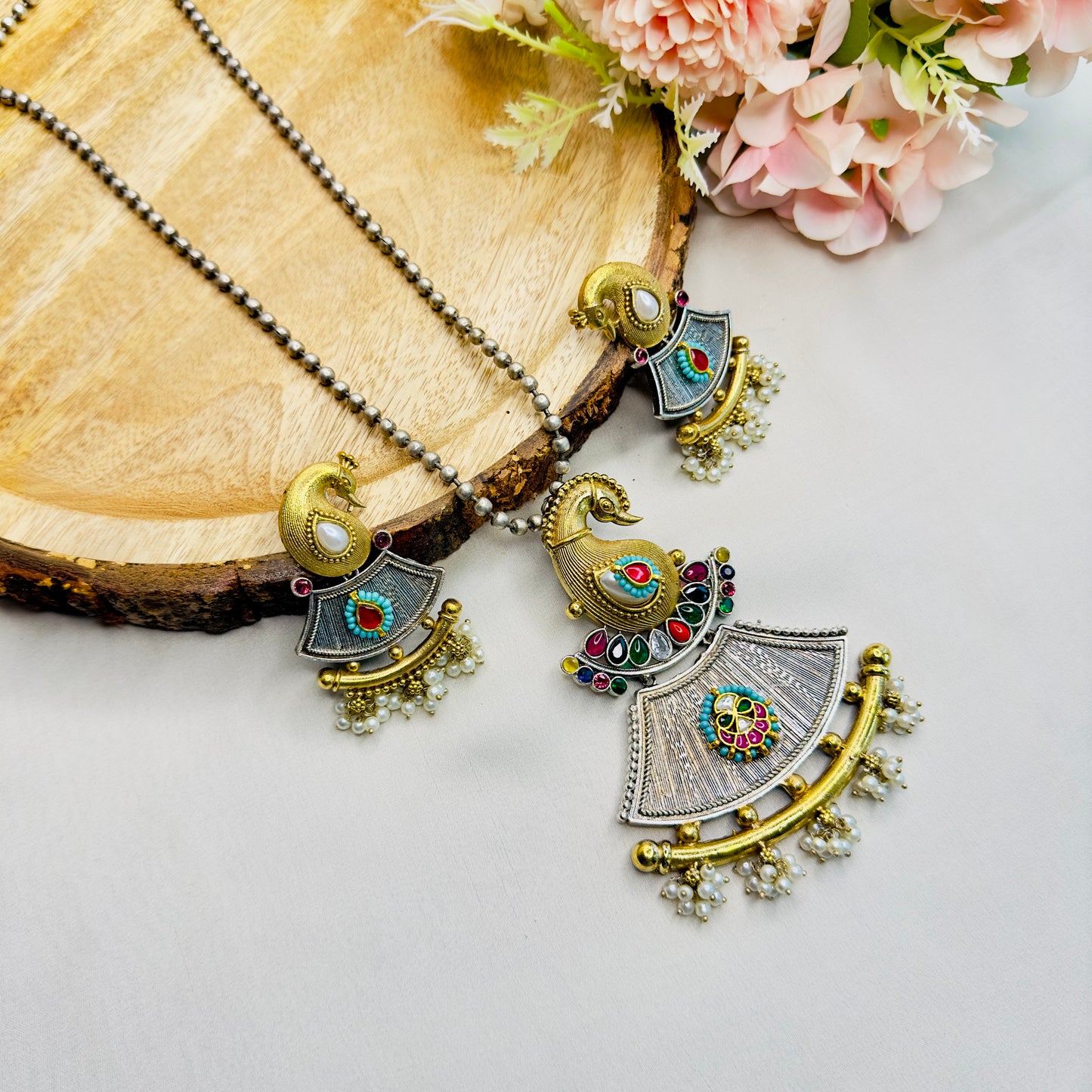 Peacock Necklace set